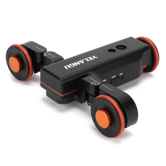 YELANGU L4X-60ET 3-Speed Electric Dolly Car Camera Slider Track Dolly with 60cm Slider Rail and Track Buckle - 7