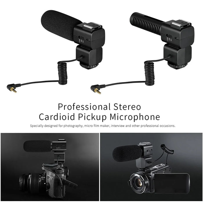 ORDRO CM520 3.5mm Plug Video Recording Shotgun Microphone Noise Reduction Mic for Camera - 3