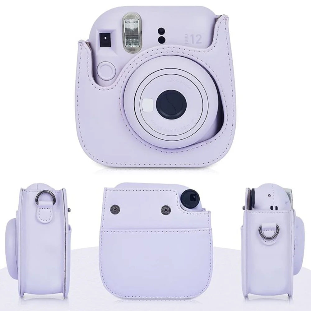 9-in-1 Accessories Kit for FujiFilm Instax Mini 12 / 11 / 9 Include Case / Album / Frames / Stickers / Pen Marker - Purple - 5