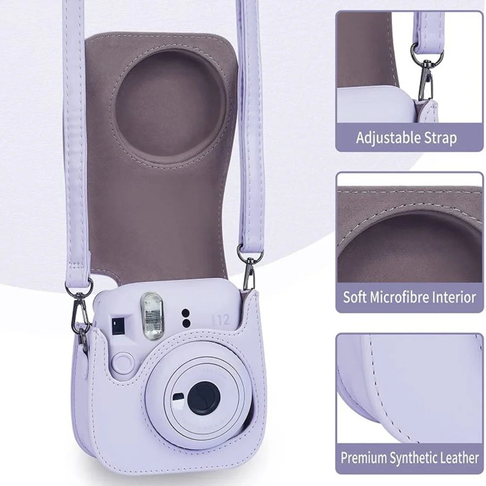 9-in-1 Accessories Kit for FujiFilm Instax Mini 12 / 11 / 9 Include Case / Album / Frames / Stickers / Pen Marker - Purple - 6