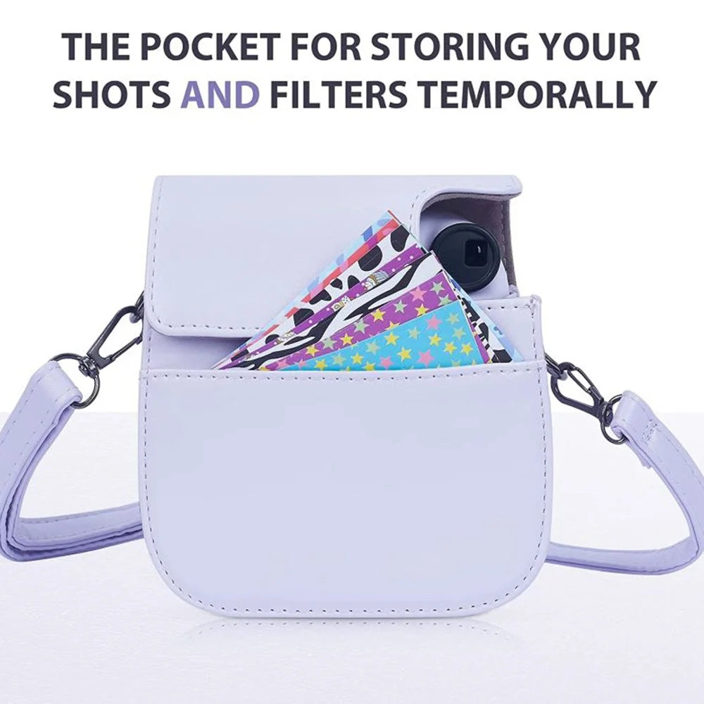 9-in-1 Accessories Kit for FujiFilm Instax Mini 12 / 11 / 9 Include Case / Album / Frames / Stickers / Pen Marker - Purple - 7