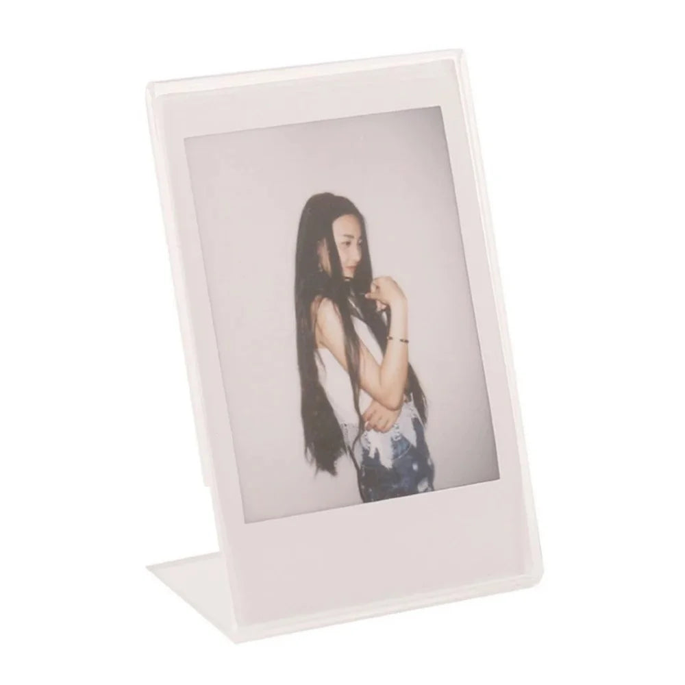 3Pcs Acrylic Photo Frame for Fujifilm Instax Mini 12 / 11 / 9 / 8 Tabletop Transparent Display 3" Photo Album Stand - 3