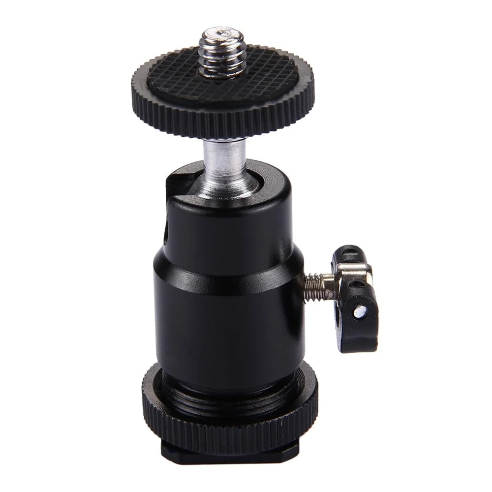 PULUZ PU211 Mini Ball Head Hot Shoe Tripod Head 1 / 4 inch Tripod Screw Head with Lock - 1