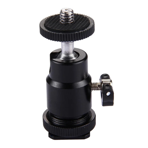 PULUZ PU211 Mini Ball Head Hot Shoe Tripod Head 1 / 4 inch Tripod Screw Head with Lock - 1