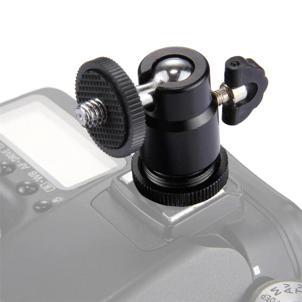PULUZ PU211 Mini Ball Head Hot Shoe Tripod Head 1 / 4 inch Tripod Screw Head with Lock - 4