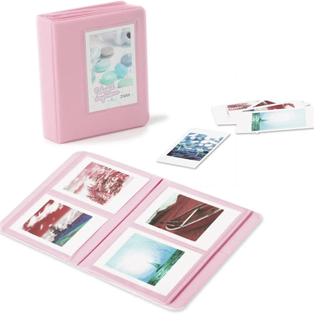 For Instax Mini 12 7-in-1 Accessories Kit Camera Bag Album Photo Frame Stickers Lens Set - Purple - 7