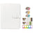For Instax 3-inch Photos 256 Pockets PU Leather+PVC Album Frame Stickers Set 7-in-1 Accessories Kit - White - 1