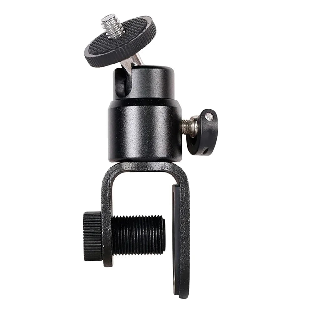 C038 1 / 4" Screw Aluminum Alloy Laptop Monitor Clip Fill Light Holder for Live Broadcast Conference - 1