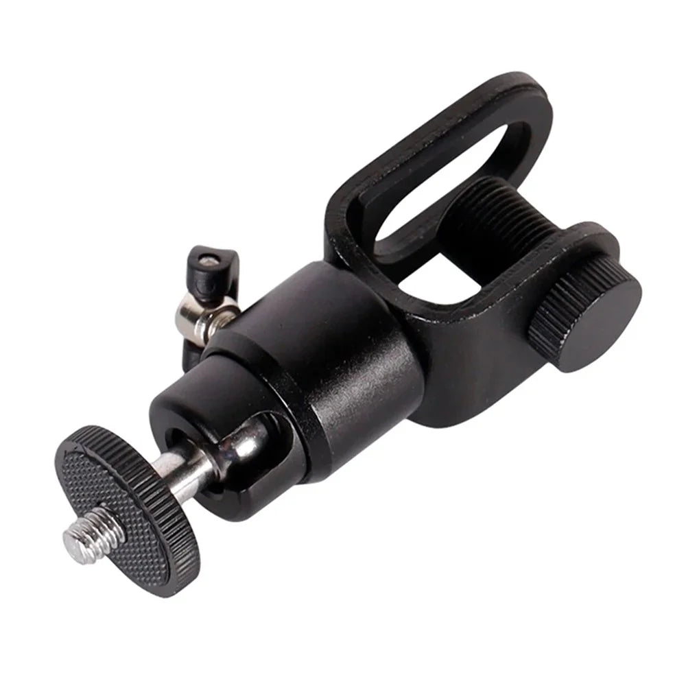 C038 1 / 4" Screw Aluminum Alloy Laptop Monitor Clip Fill Light Holder for Live Broadcast Conference - 4