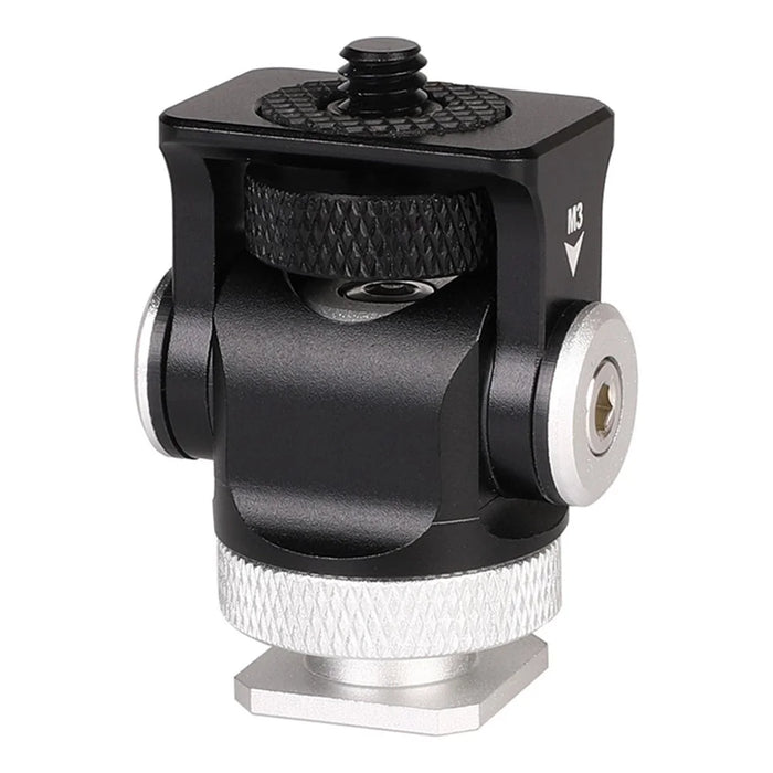 C037 360-Degree Rotating Gimbal for SLR Camera Quick Release Mount Adapter with Hot Shoe, 1 / 4 Screw Hole - 7