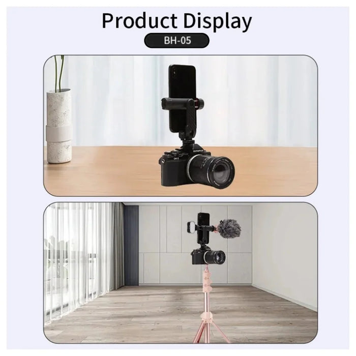 JMARY BH-05 Camera Smartphone Clamp Bracket 360-Degree Rotating Mount Holder - 5