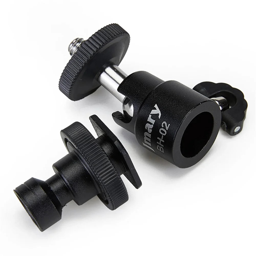 JMARY BH-02 360-Degree Rotating Tripod Adapter with 1 / 4 Screw for LED Lights, Monitors, Mic, Camera - 4