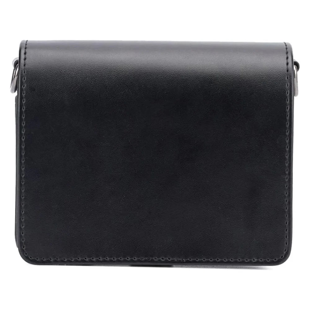 For Instax mini Evo PU Leather Retro Camera Bag Anti-drop Protective Cover with Shoulder Strap - Black - 4