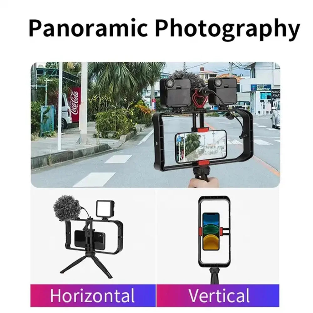 JMARY MT-33 ABS Video Recording Vlog Mobile Phone Rig Cage with Tripod - 3