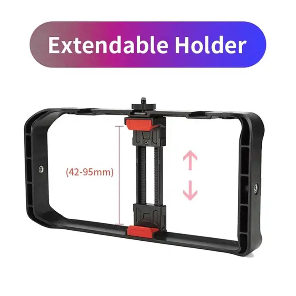 JMARY MT-33 ABS Video Recording Vlog Mobile Phone Rig Cage with Tripod - 6