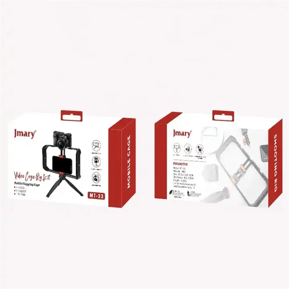 JMARY MT-33 ABS Video Recording Vlog Mobile Phone Rig Cage with Tripod - 7