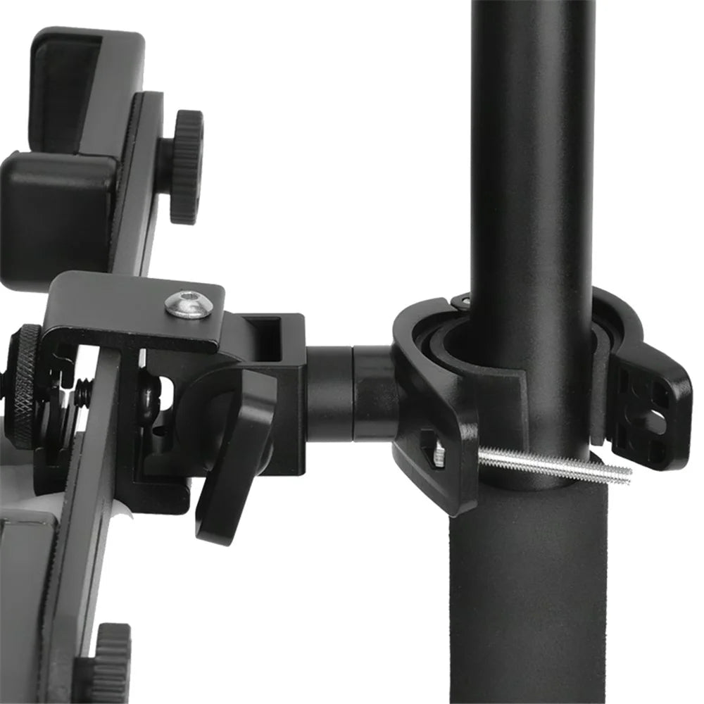 YELANGU LW103 Outdoor Cell Phone Selfie Stick with 4 Clips, Handheld Phone Holder - 4