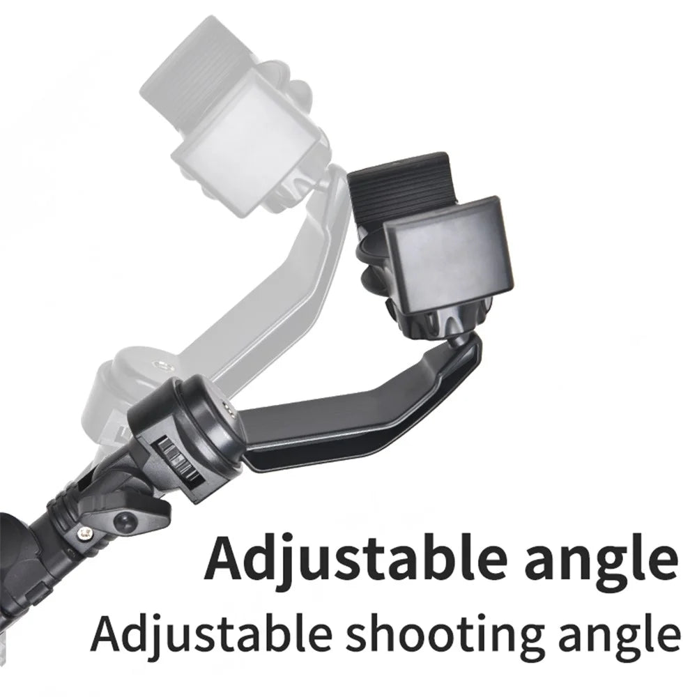 YELANGU LW103 Outdoor Cell Phone Selfie Stick with 4 Clips, Handheld Phone Holder - 5