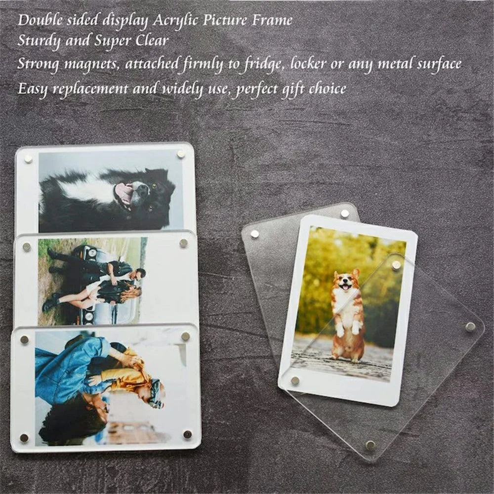 4Pcs / Set 3-inch Polaroid Picture Frames Fridge Magnetic Sticker for Fujifilm Instax Mini 12 11 9 - 4