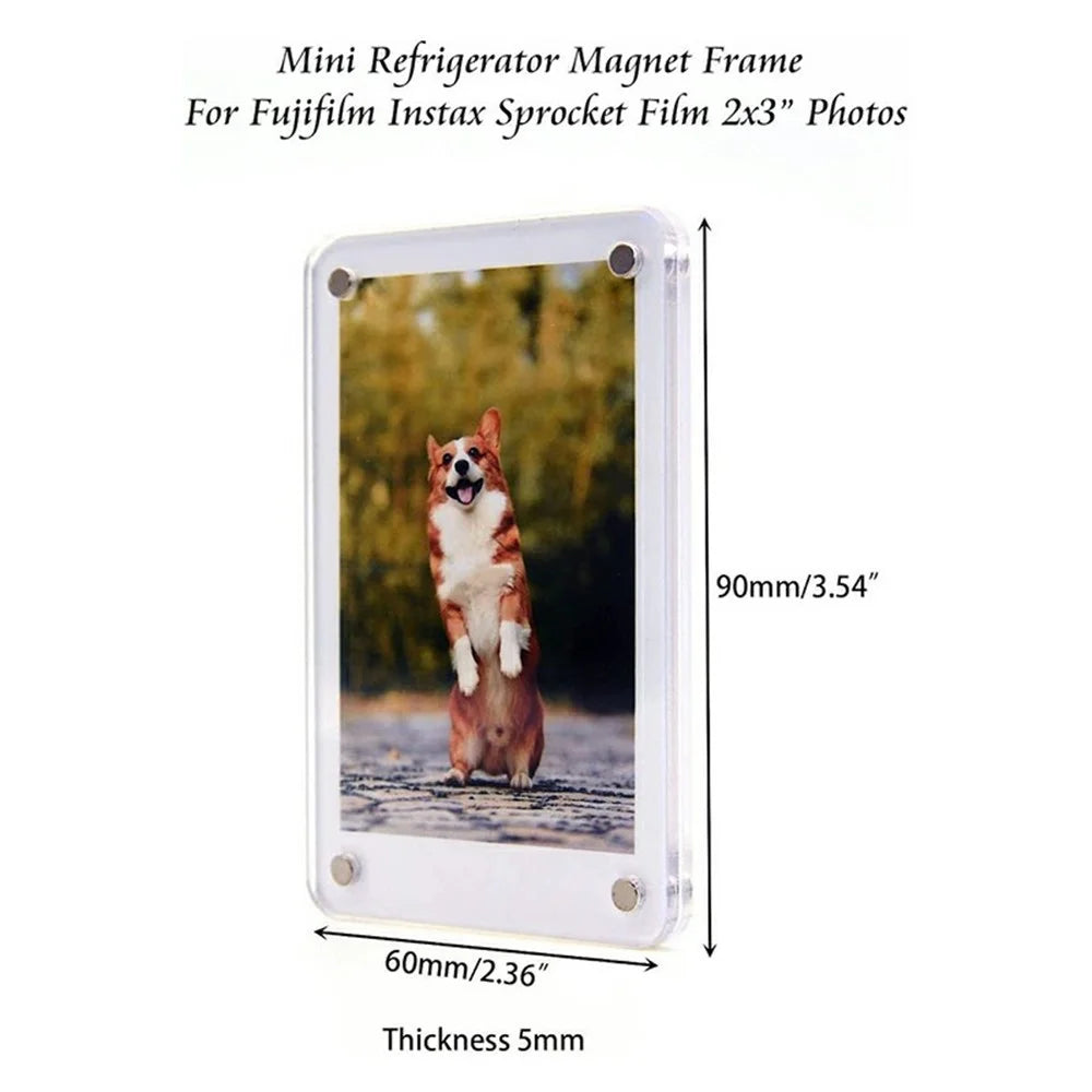 4Pcs / Set 3-inch Polaroid Picture Frames Fridge Magnetic Sticker for Fujifilm Instax Mini 12 11 9 - 5