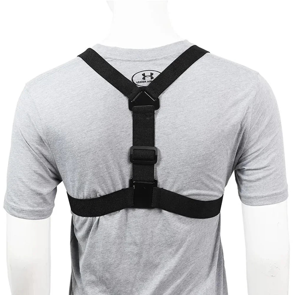 XD-27 Action Camera Mount Adjustable Chest Belt Nylon Strap with Phone Clip - 6