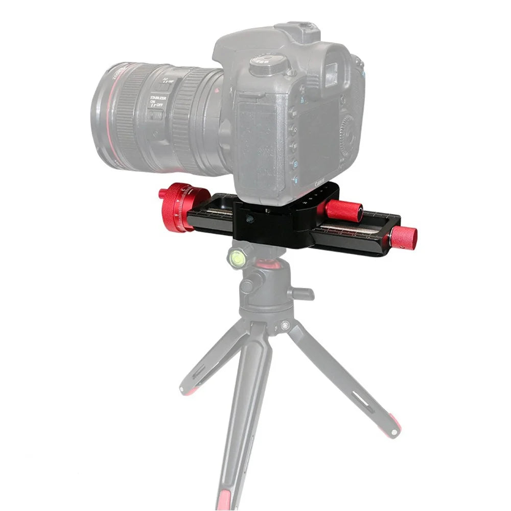 H045 Camera Tripod Slider Macro Slide Rail Photography Quick Release Plate Clamp Base - 4