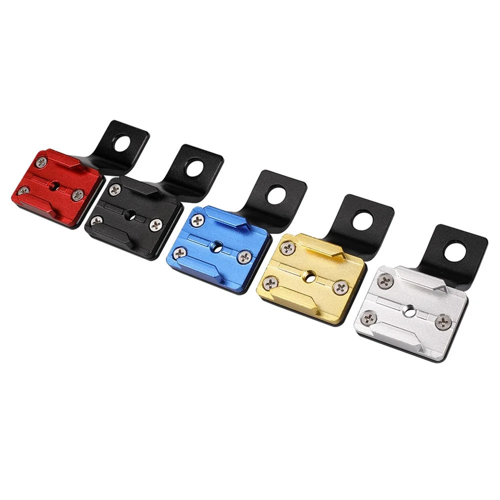 G082 For GoPro Action Camera Motorcycle Rearview Mirror Mount Bracket CNC Aluminum Alloy Camera Holder - Black - 3