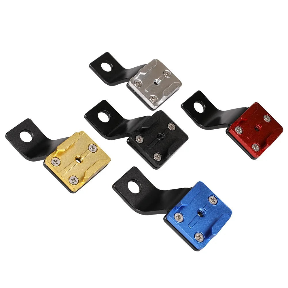 G082 For GoPro Action Camera Motorcycle Rearview Mirror Mount Bracket CNC Aluminum Alloy Camera Holder - Black - 4