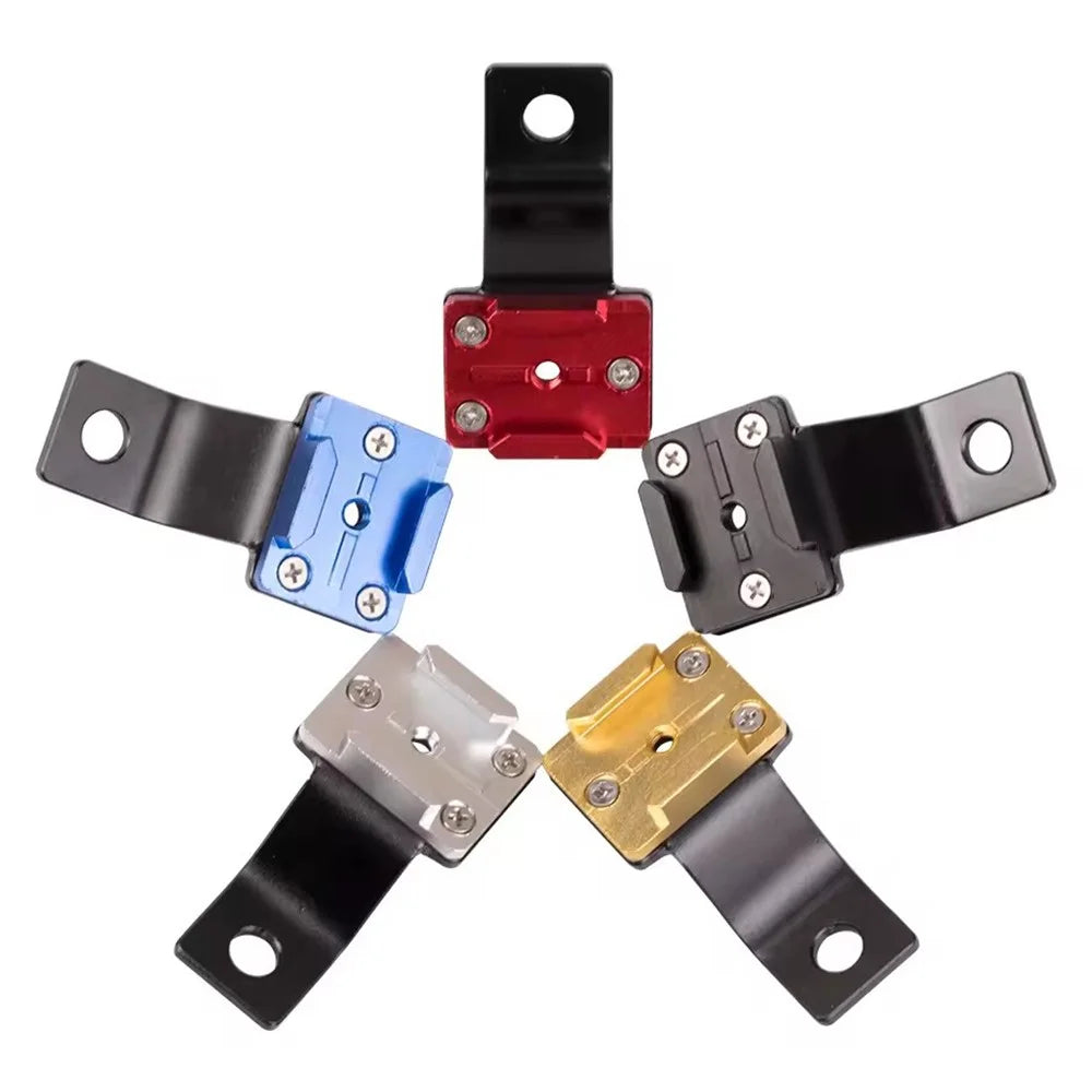 G082 For GoPro Action Camera Motorcycle Rearview Mirror Mount Bracket CNC Aluminum Alloy Camera Holder - Black - 6