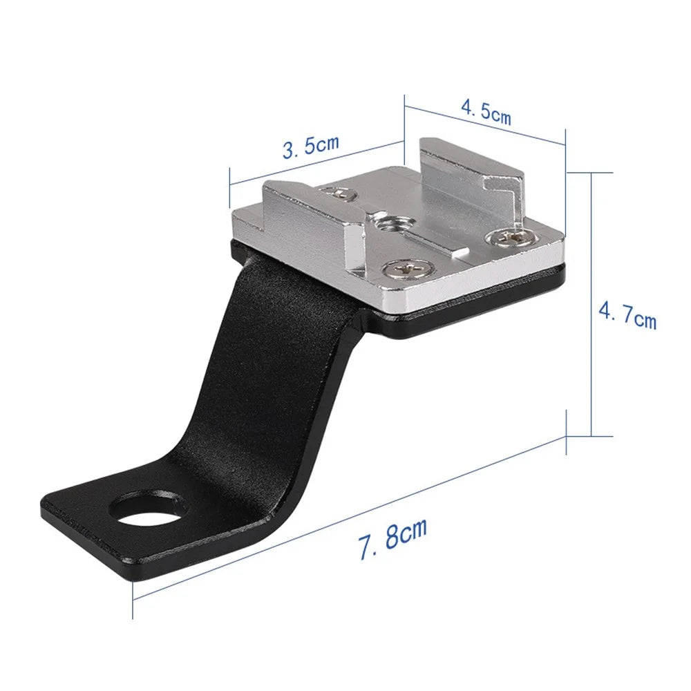 G082 For GoPro Action Camera Motorcycle Rearview Mirror Mount Bracket CNC Aluminum Alloy Camera Holder - Black - 7