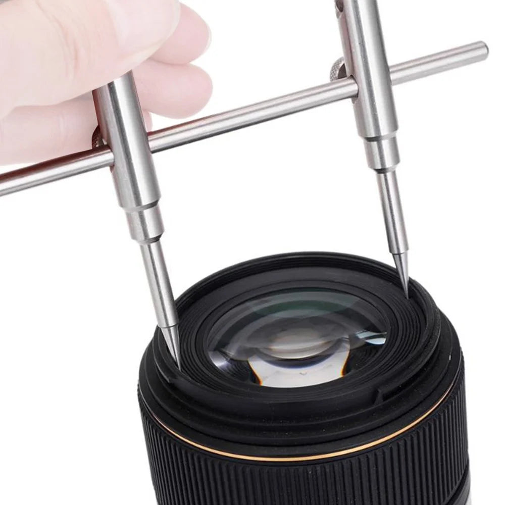 PL01 Dual Head Precise Lens Spanner Stainless Steel Camera Lens Repair Removal Wrench Tool - 3