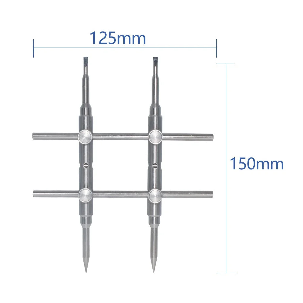 PL01 Dual Head Precise Lens Spanner Stainless Steel Camera Lens Repair Removal Wrench Tool - 4
