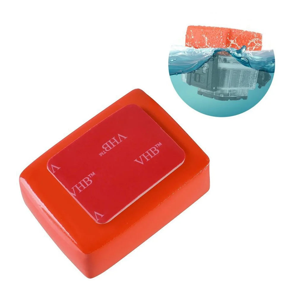 G237 Floaty Block Buoy with Adhesive Sticker for GoPro Water Sports Cameras - 4