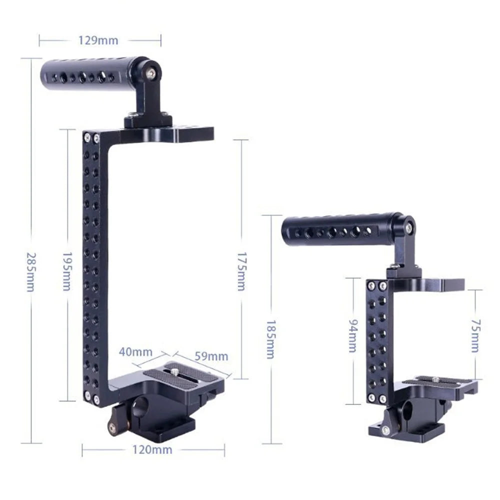 M130 Aluminum Alloy Anti-Shake Camera Cage Handheld Gimbal Stabilizer for Vlogging Live Streaming - 7