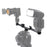 E019 Dual Hot Shoe Extension Bar Mount LED Fill Light / Flash Bracket Camera Accessories - 4