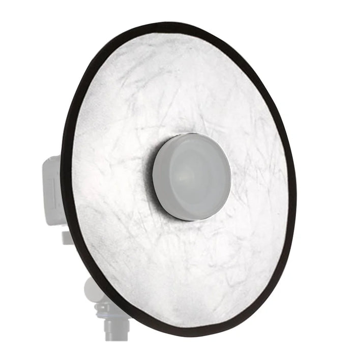 K064 2-in-1 Silver / Gold Photography Reflector Foldable Diffuser 30cm Round Hollow Center Light Reflector - 5