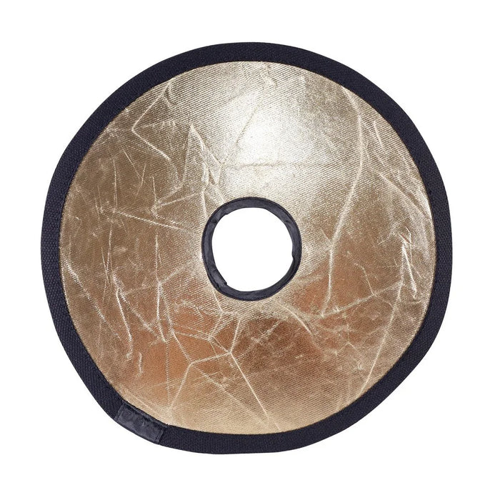 K064 2-in-1 Silver / Gold Photography Reflector Foldable Diffuser 30cm Round Hollow Center Light Reflector - 7