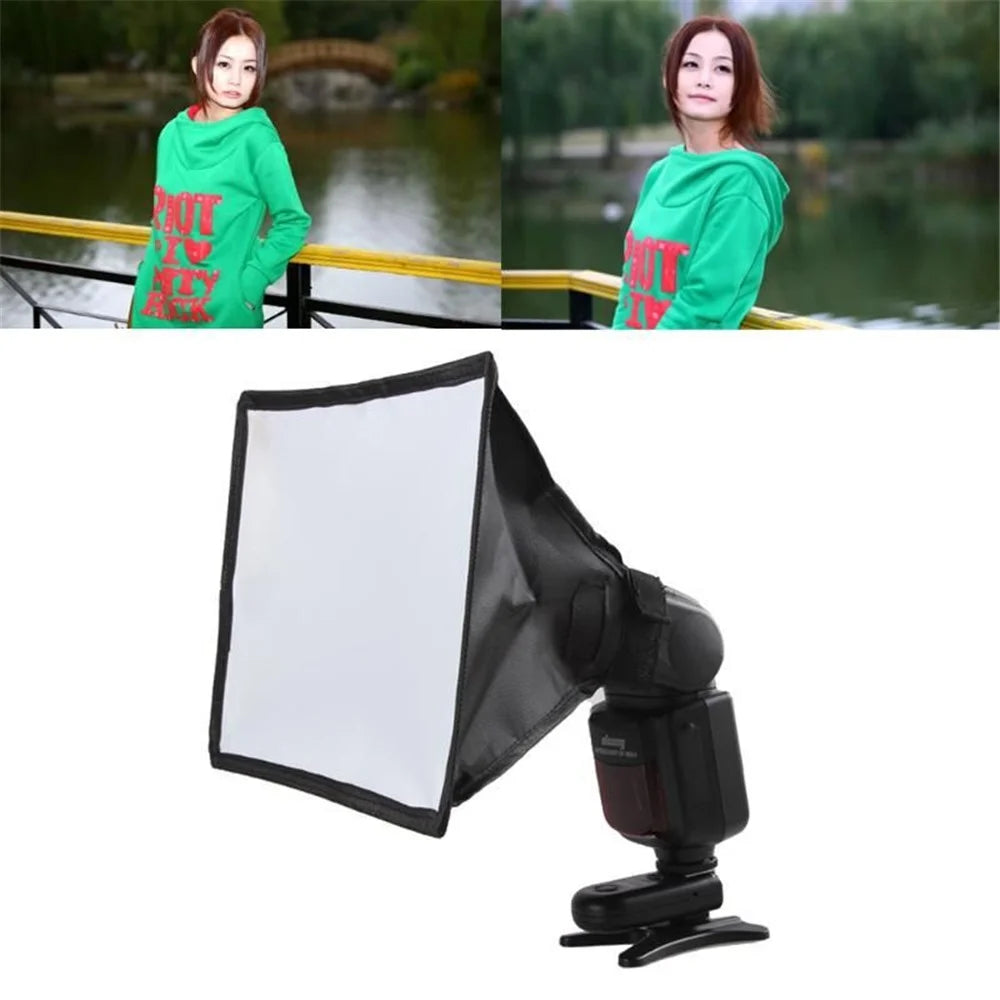 R1517 15x17cm Speedlite Softbox DSLR Cameras Flash Light Reflector Diffuser Soft Box - 2