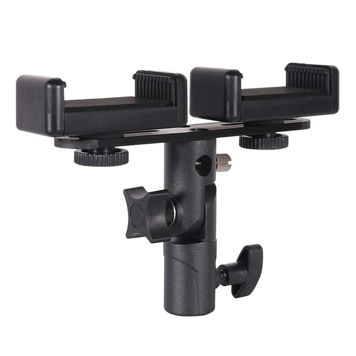Z011 Dual Head Mobile Phone Clip 360-Degree Rotation Live Streaming Cellphone Mount Clamp - 1