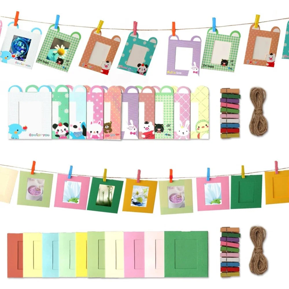 Desktop / Hanging 3-inch Photo Frame Sticker with Shoulder Strap for Fujifilm Instax Camera - 2