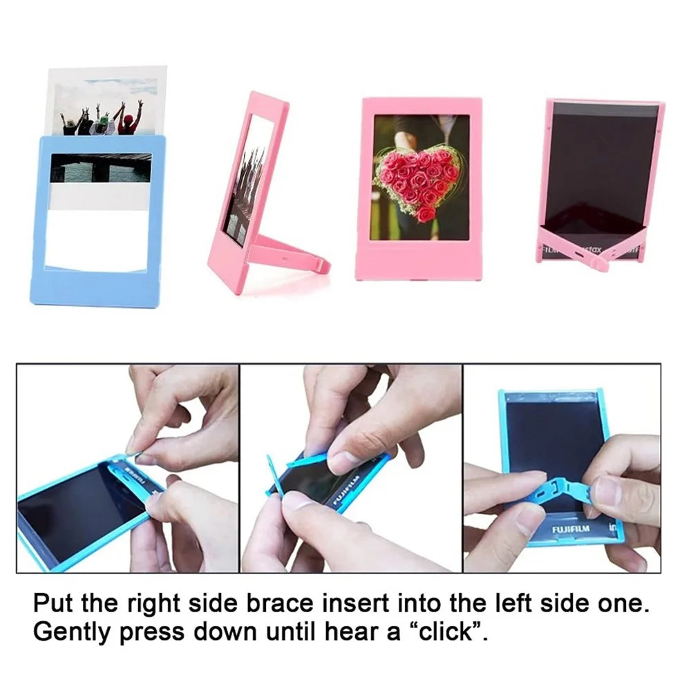 Desktop / Hanging 3-inch Photo Frame Sticker with Shoulder Strap for Fujifilm Instax Camera - 6