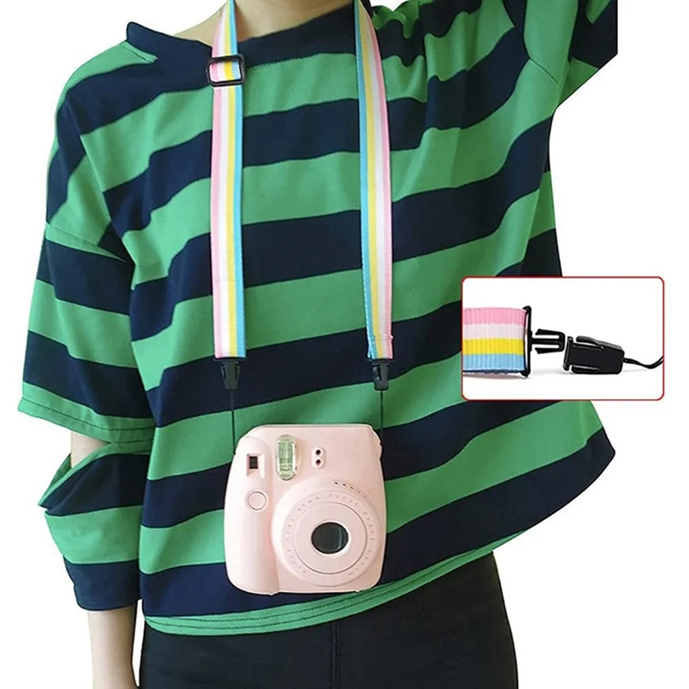 Desktop / Hanging 3-inch Photo Frame Sticker with Shoulder Strap for Fujifilm Instax Camera - 7