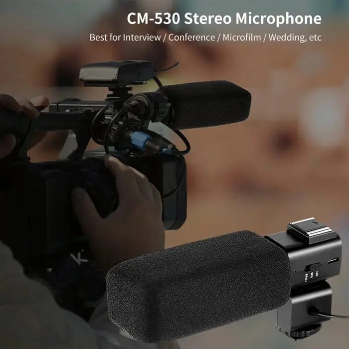 ORDRO CM530 Video Recording Microphone 3.5mm Stereo Plug Noise Reduction Mic for Camera - 3
