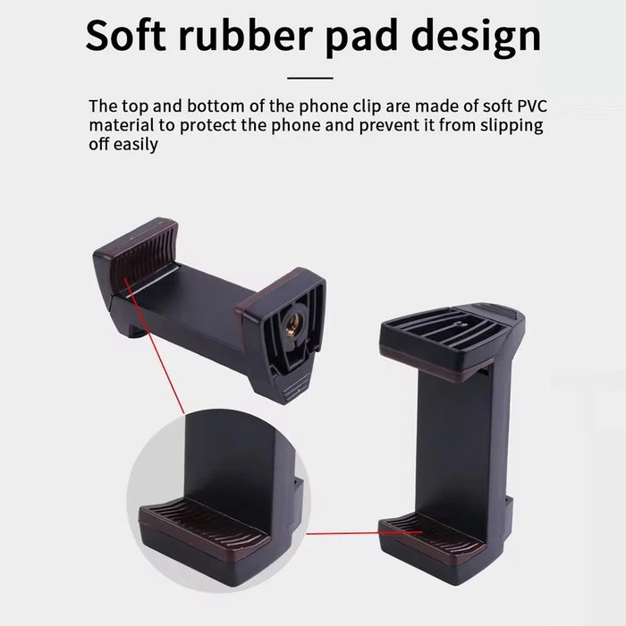 A016 Multifunctional Horizontal Vertical Mobile Phone Holder Clip for Tripod - 7