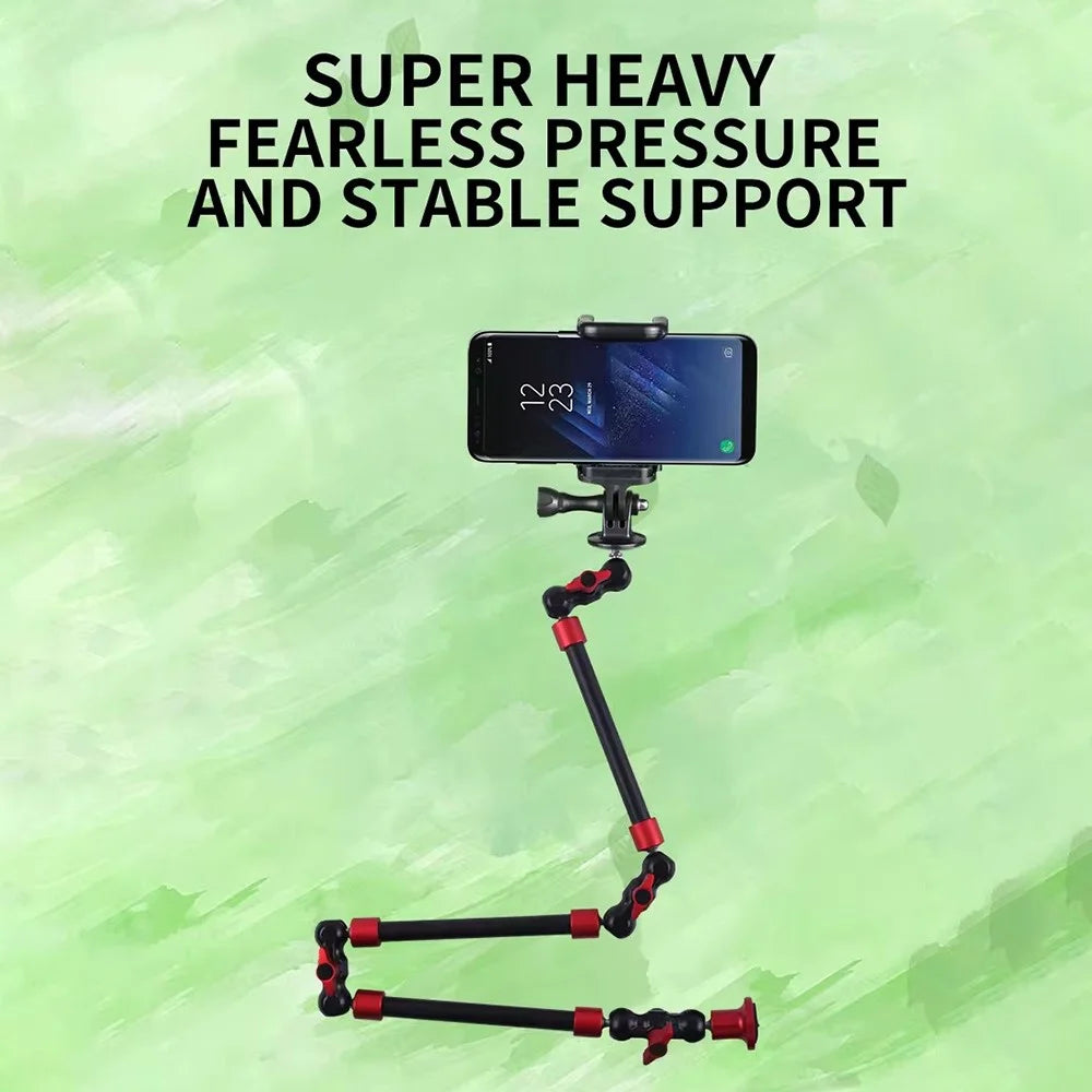 Z054 Camera Clamp Mount with Articulating Magic Arm Adjustable Metal Cantilever Bracket - 5