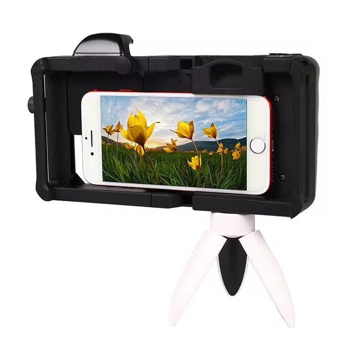 H038 Universal Phone Cage Video Stabilizer Grip Vlogging Video Recording Smartphone Frame - 5