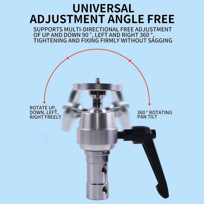 Z058 High Strength Aluminum Alloy Gimbal Bracket Photograph Adapter for Tripod - 7