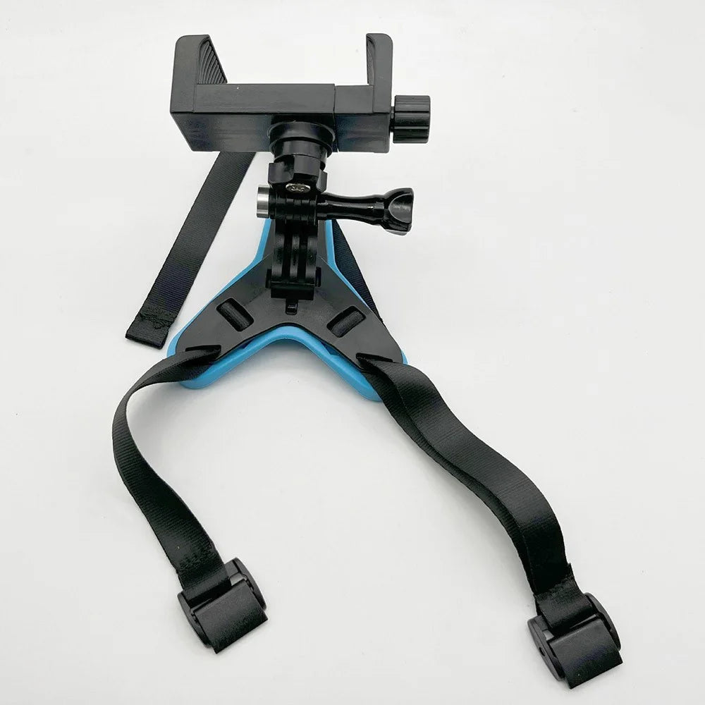 GR19 Motorcycle Helmet Mount Chin Bracket for GoPro Hero / Insta360 / SJCAM Action Cameras - Blue - 5