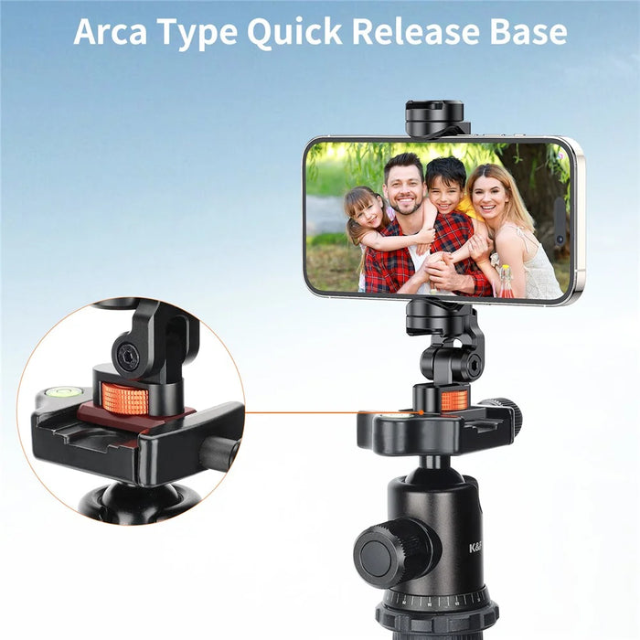 VRIG PH16 Metal Phone Clamp Tripod Mount Adapter Smartphone Clip Holder Bracket with Cold Shoe - 4