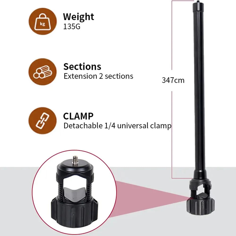 JMARY MT-21 Desktop Livestream Shooting Arm Aluminum Alloy Tripod Extension Rod - 4